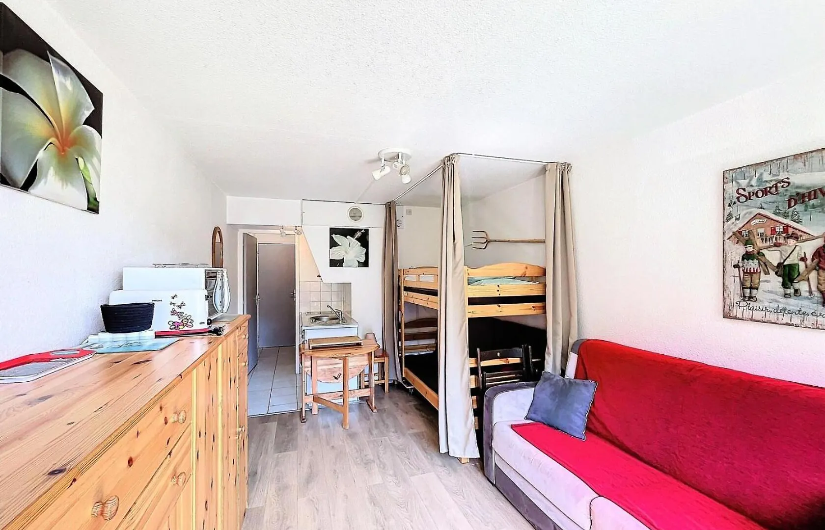 Residence Soyouz - Studio 4 Personnes Vue Pistes Mae-6451 Villarembert